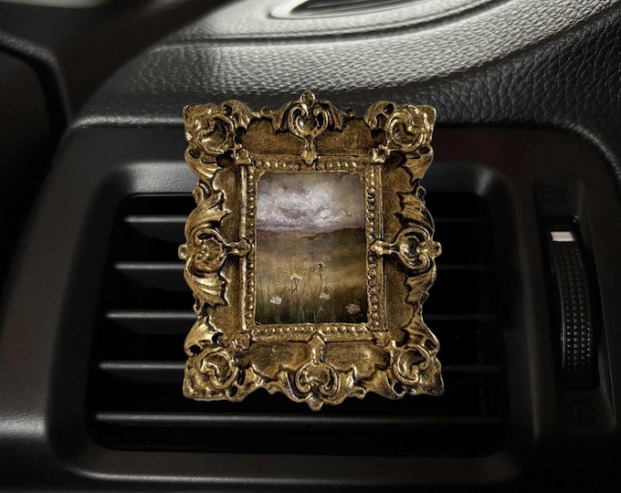 Car Vent Clip Accessory Car Outlet Decoration Car Decor for Women Gift for Her Car Charm Picture Moody Landscape Print French Country Décor