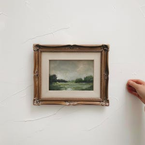 Vintage Moody Landscape Art Print of English Countryside Painting European Landscape Art for Antique French Country Rustic Farmhouse Decor