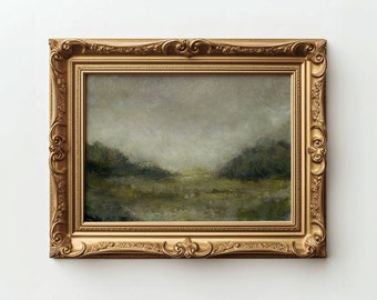 Vintage Landscape Art Print | Vintage Art | Antique Painting | English Countryside | English Landscape Art | Old World European Oil Painting