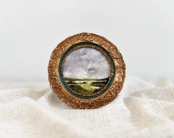 Moody Landscape Art Print French Countryside Wall Art Antique European Art English Cottage Decorating Modern Farmhouse Wall Art Decoration
