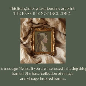Woman Portrait Painting for French Country Antique Decor Wall Art Antique Oil Painting Portrait Art for Modern Farmhouse Decor Female Art image 2