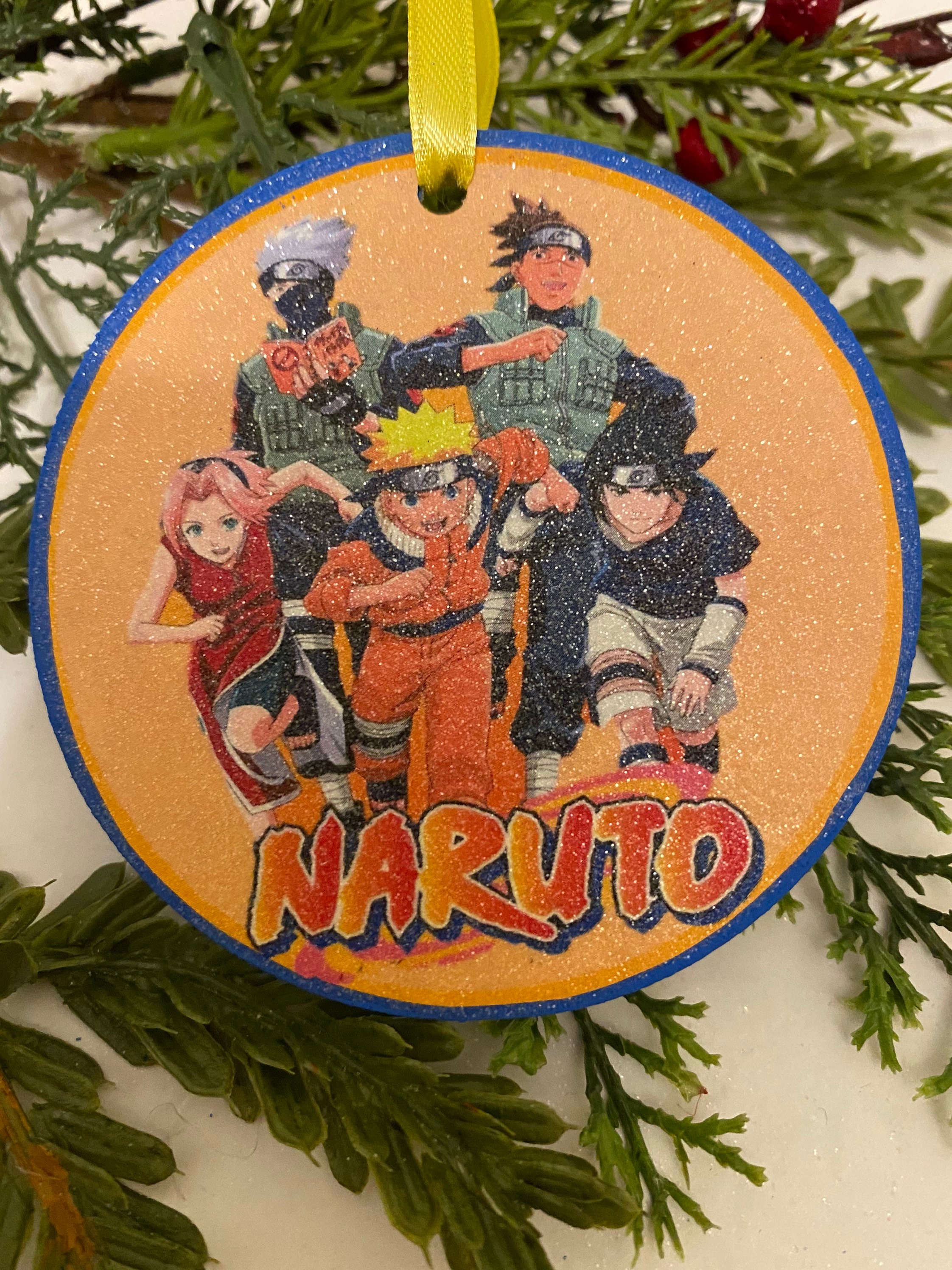Naruto Christmas Ornament personalization option