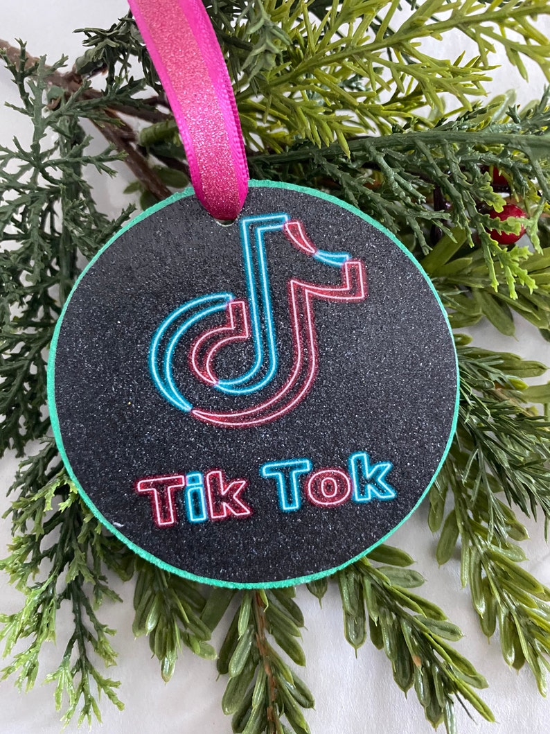 Tik Tok Christmas Ornament Personalization Option Etsy