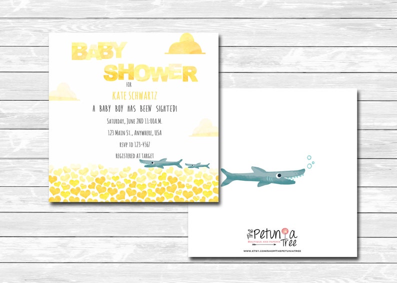 Shark Baby Boy Shower Invitation Nautical Baby Shower Baby Etsy Shark Baby Boy Shower Invitation Nautical Baby Shower Baby Etsy
