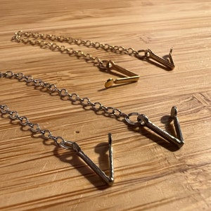 14k Gold Filled Safety Chain, Bracelet Attachment, Yellow or White, For All Chain Types