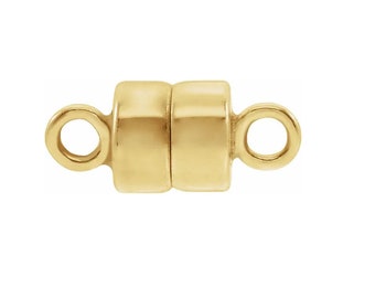 14K GF or SS Magnetic Clasp with a Small 4x4.5mm Super Magnet. Necklace Finding for Arthritic Hands, Easy On and Off with a Strong Hold.