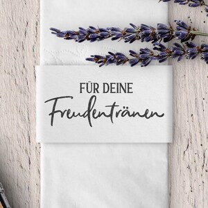 Für deine Freudentränen Stempel, Hochzeitsstempel, Holzstempel, 50x20mm, Schreibschrift, FS-023