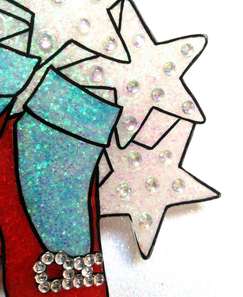 Classic movies Dorothy Gale The wizard of Oz ruby slippers glittery statement size brooch Judy Garland
