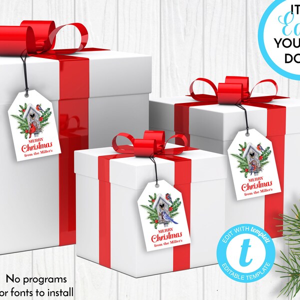 Christmas Birdhouse Etsy