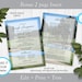Golf Course Pond Memorial Service Template, Obituary/order of Service Template, Printable ...