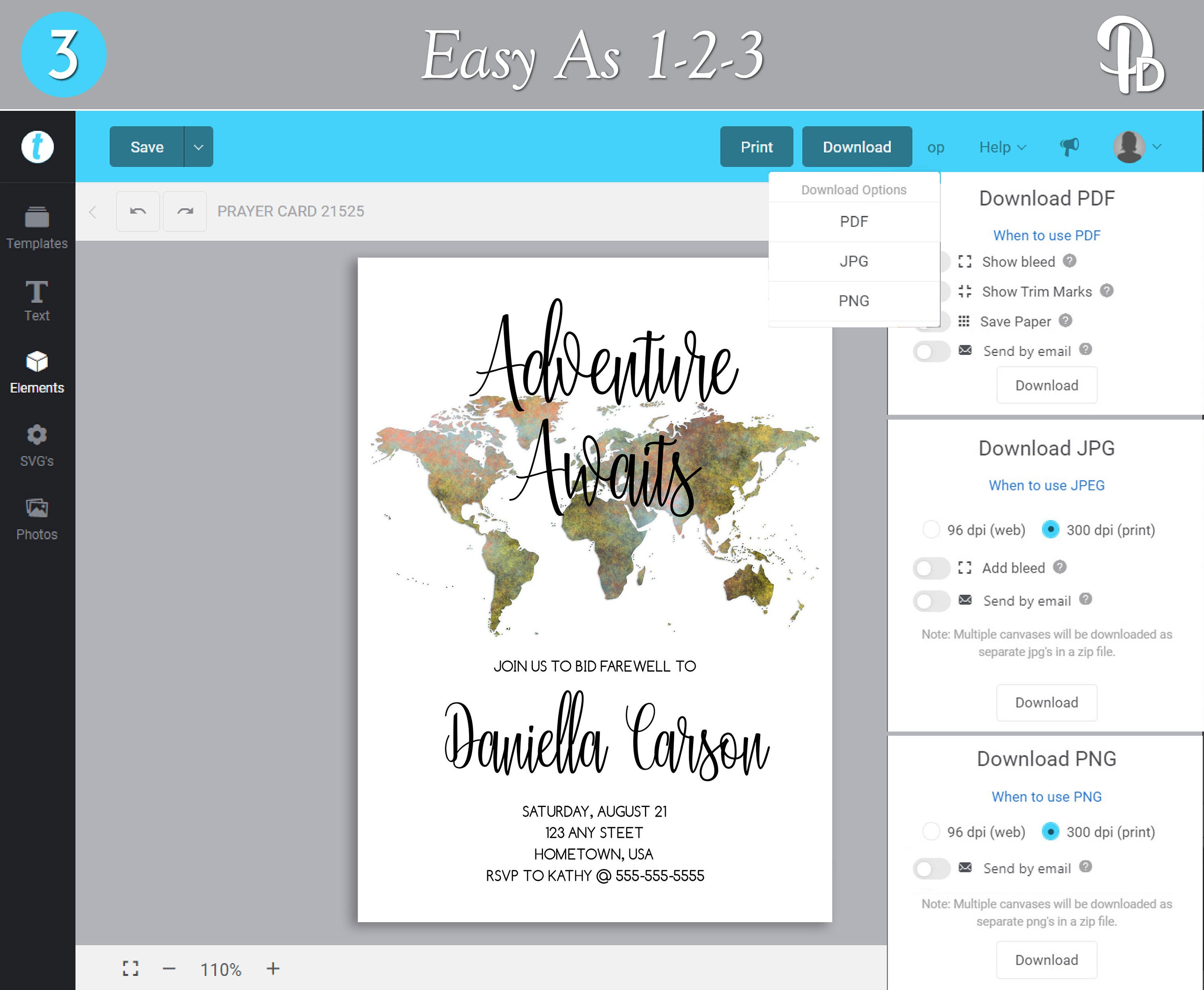Map Party Invite World Map Going Away Party Invitation, Moving Party Invitation, Bon ...
