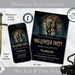Full Moon Printable Halloween Costume Party Invitation, Digital ...
