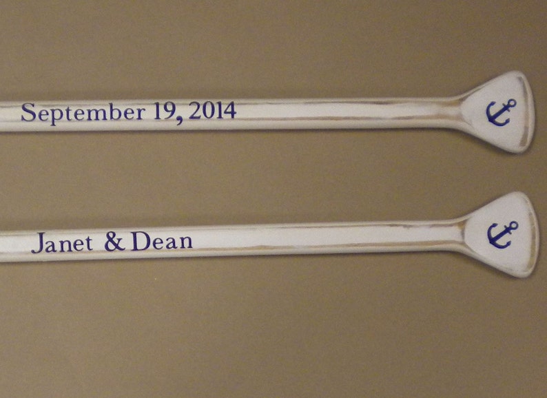 Wedding Guest Book Set of 2 White Washed Oars Paddles With Etsy