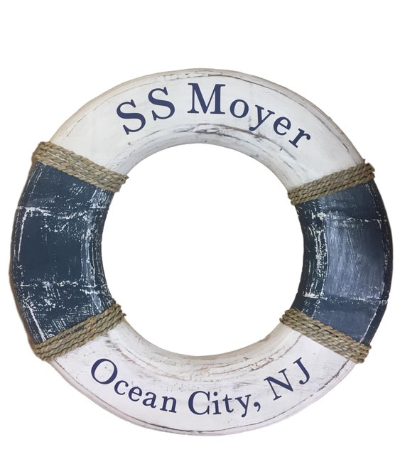 Personalized Life Preserver Decoration Personalized With Etsy