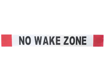 No Wake Zone  Wooden Sign  Custom ~ Hand Painted in USA Coastal Nautical