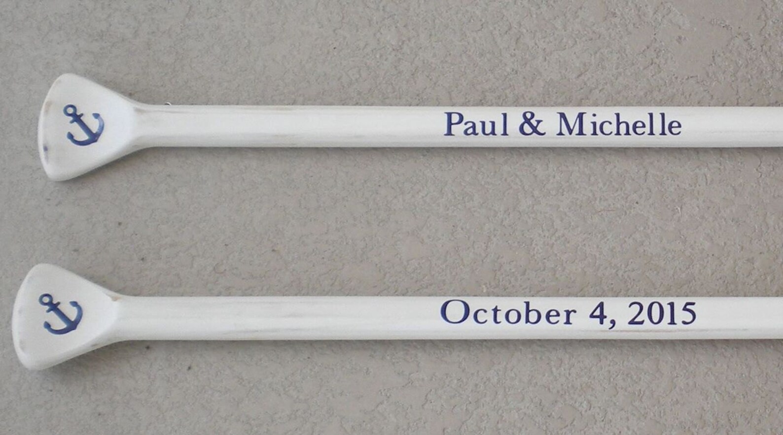 Wedding Guest Book Set of 2 White Washed Oars Paddles With Etsy