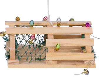 Lobster Trap Coastal Fishing  Christmas Ornament