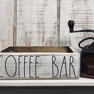 Coffee Station Organizer, Countertop Coffee Bar Accessories and Storag –  Kaffa Abode