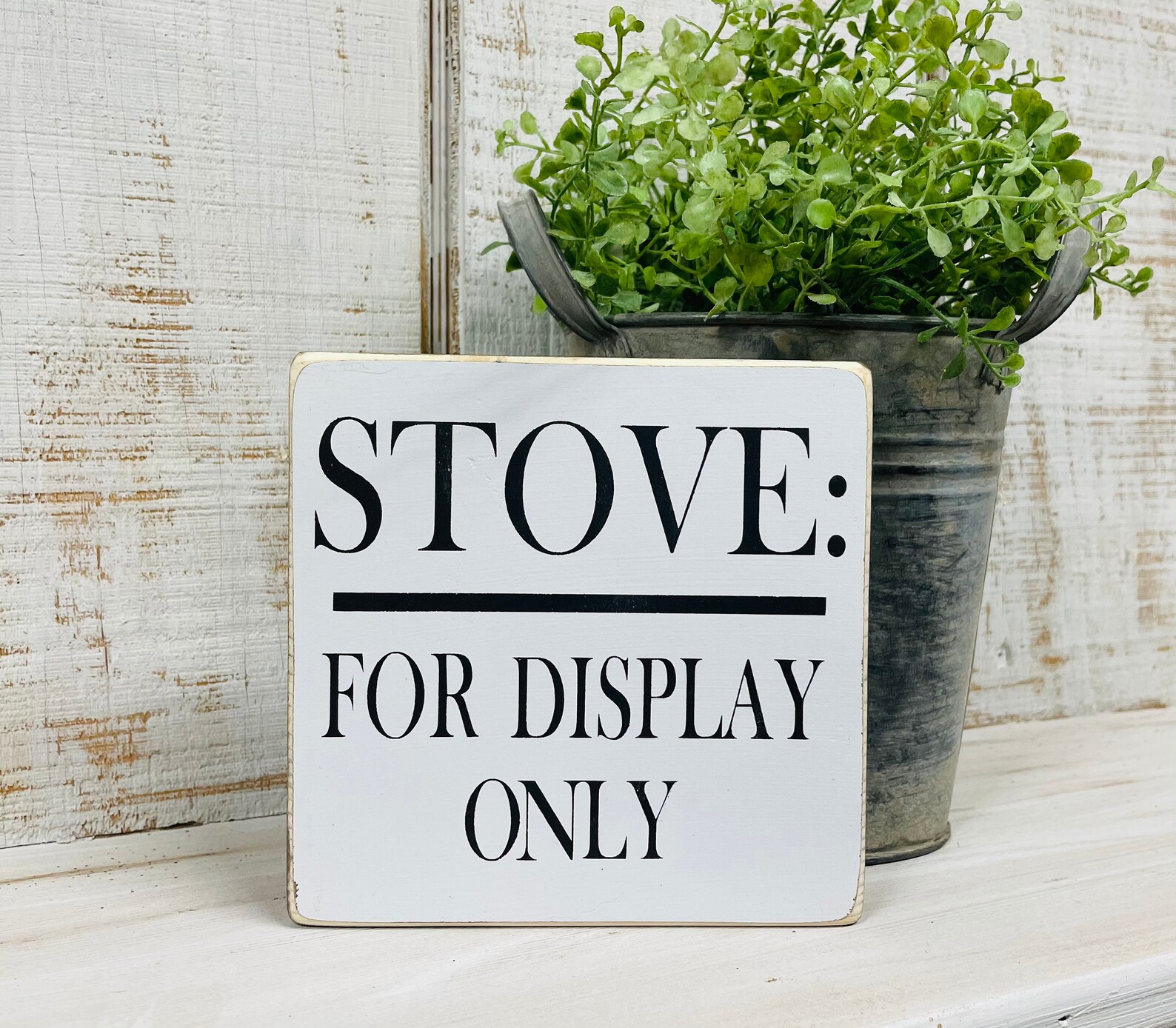 Funny Kitchen Sign Stove for Display Only Wood Sign Small Etsy