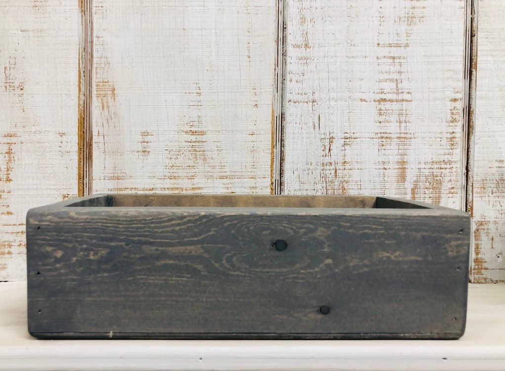 Caja de almacenamiento de baño liso caja de tarro de albañil | Etsy