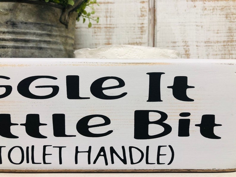 Jiggle It Just a Little Bit the Toilet Handle Bathroom Etsy