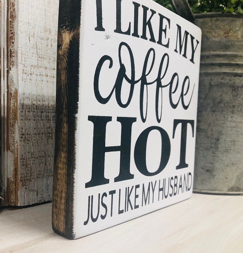 Kaffeelöffel Geschenk Für Ehemann – Gravierter Edelstahl-Löffel 'I Like My Coffee Hot Just Like My Husband'