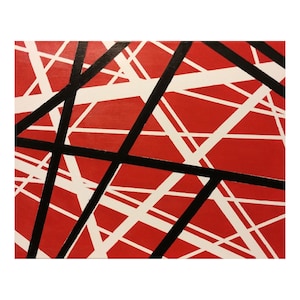 Original Art - Eddie Van Halen Inspired Abstract Acrylic Painting