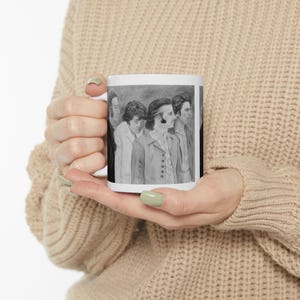 Beatles Portrait Ceramic Mug | Unique Coffee Cup for Art Lovers, Gift for Music Fans, Home Decor, Collectibles, Creative Drinkware