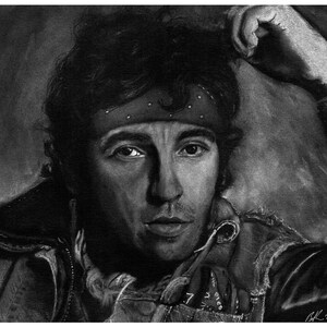 Bruce Springsteen Portrait Art Print - 11&quot;x14&quot;