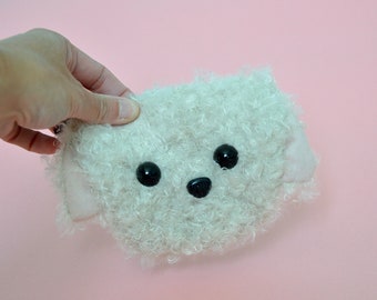 花の形をした小銭入れ - カチッと開閉 - イエローとホワイト - Etsy 日本