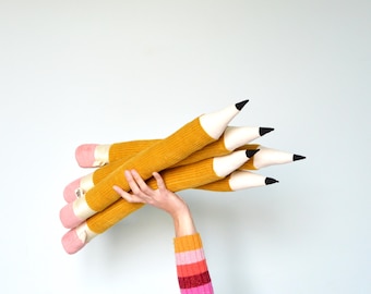 Awesome giant pencil pillow. Pencil plush  kids room decoration .