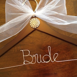 Bridal Hanger, Wedding Shower Gift, Wedding Dress Hanger, Jewels & Rhinestone Hanger