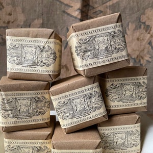 pair antique French tobacco bundles, circa 1915