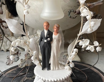 antique wedding cake topper, circa 1940s