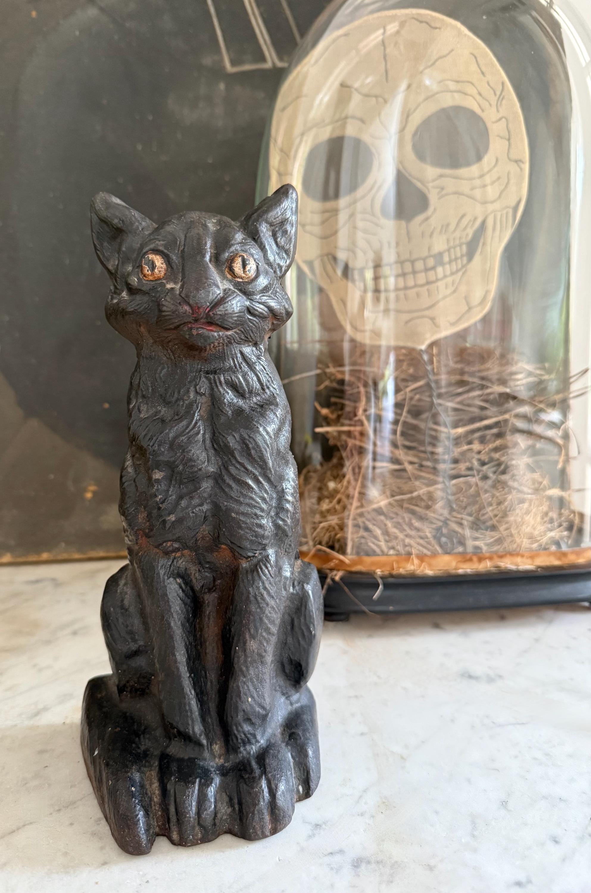 リチャード・ロアック コークスクリュー「キャット」黒猫 ビンテージ アンティーク Antique Black Cat Cast Iron Doorstop, Circa 1920s - Etsy