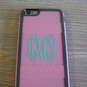 Phone Case Monogram Decal Monogram Decal Phone Case Phone - Etsy