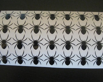 Spider Decals - Sheet of Spider Decals - Halloween Spiders - Halloween Stickers - Spiders Halloween - Spider Decal -  Sheet of Spiders