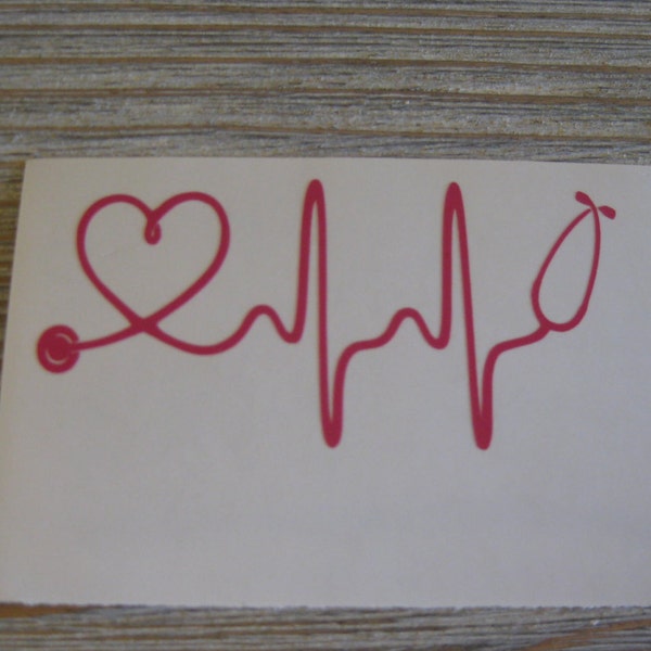 Nurse Decal - Nurse Hearbeat Decal - Nurse Heartbeat Car Decal - Nurse  Heartbeat - Monogram Decal - Heartbeat Decal - Doctor Heartbeat