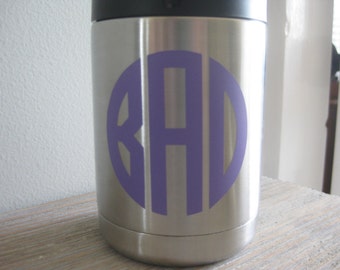 Yeti Monogram Decal - Monogram Yeti Decal - Monogram Decal - Yeti Colster Decal - Yeti Decal - Monogram Yeti Decal - Yeti Monogram - Yeti