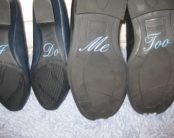 I Do Shoe Decals - I Do Shoe Stickers - Wedding Decals - Shoe Stickers - Wedding Shoe Decals - I Do Me Too Decal - Wedding Day - Blue