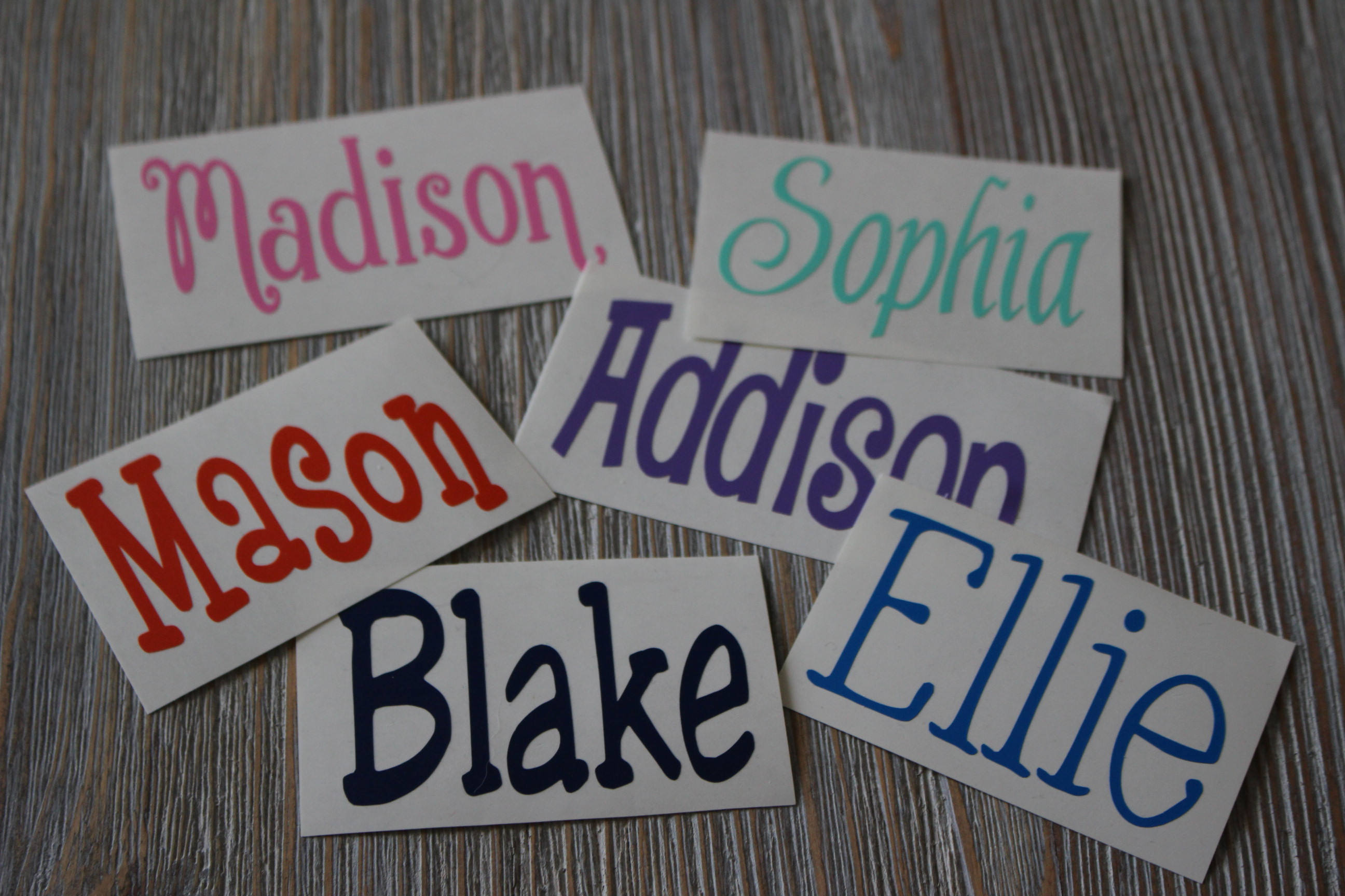 Name Decal Personalized Name Decal Monogram Decal Custom Etsy
