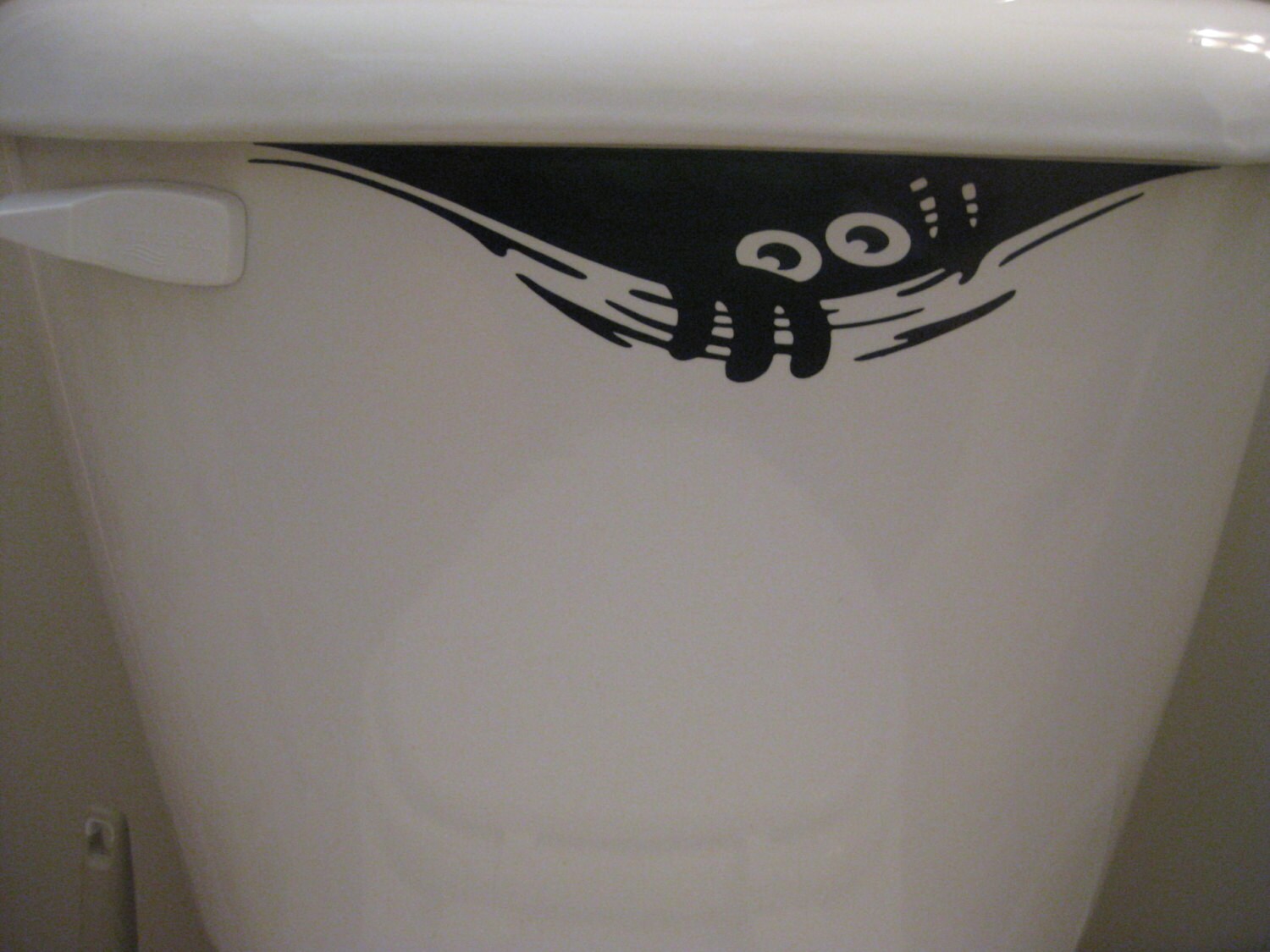 Peeking Monster Decal Toilet Decal Halloween Decal Etsy