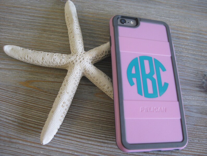 Phone Case Monogram Decal Monogram Phone Case Decal Etsy