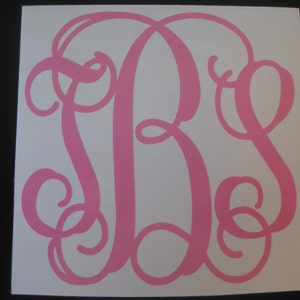 Monogram Car Decal - Monogram Decal - Vine Monogram Decal - Monogram Sticker - Car Decal - Monogram Decal - Vine Monogram - Monogram Decal