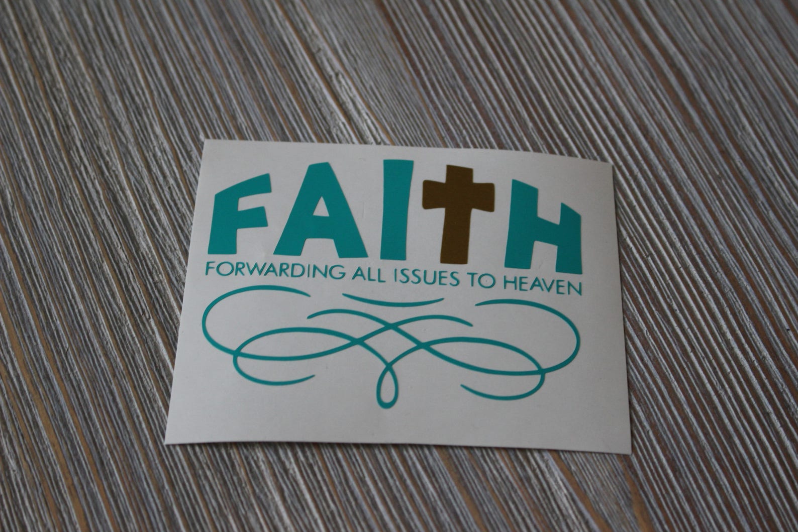 Faith Decal Faith Car Decal Christian Car Decal Etsy