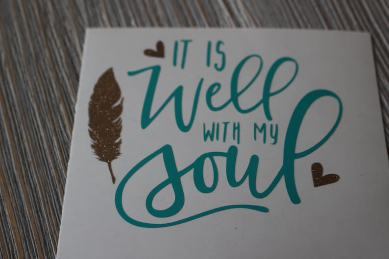 It Is Well With My Soul Decal - Yeti Decal - Decal Yeti - Monogram Yeti Decal - Religious Car Decal - Christian Decal - Monogram Decal bild 1