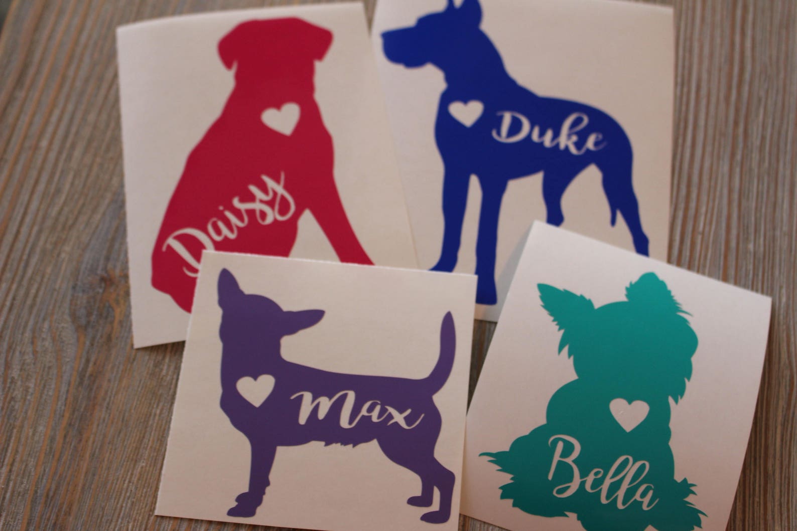 Dog Name Decal Dog Decal Dog Car Decal Pet Decal Etsy