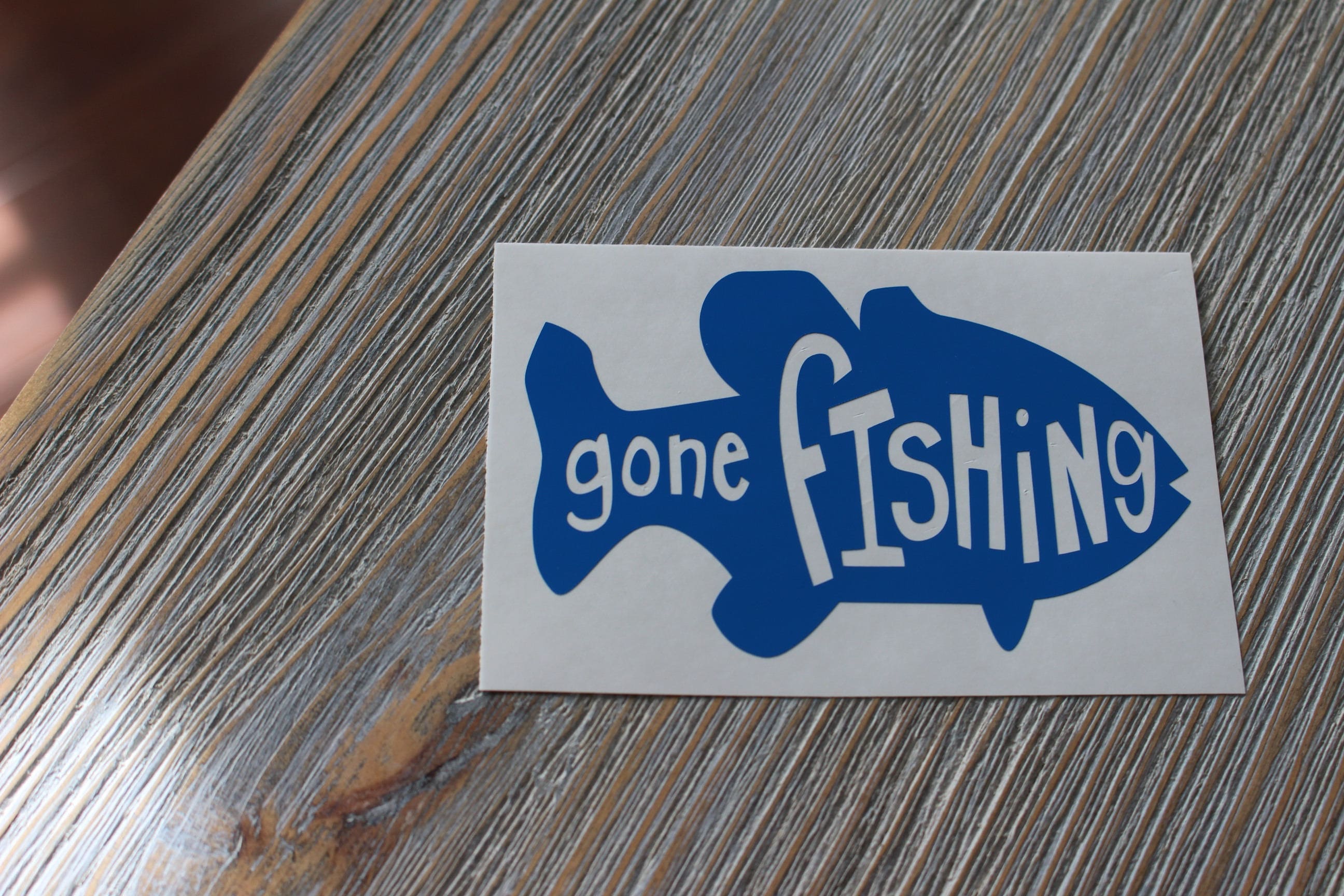 Gone Fishing Decal 