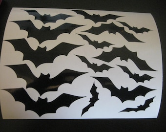 Bat Decals - Sheet of Bats - Halloween Decals - Decal Halloween - Decal Bats - Bats Decals - Bat Stickers - Stickers - Decals - Bats