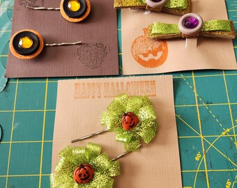 Paired Halloween HairClips